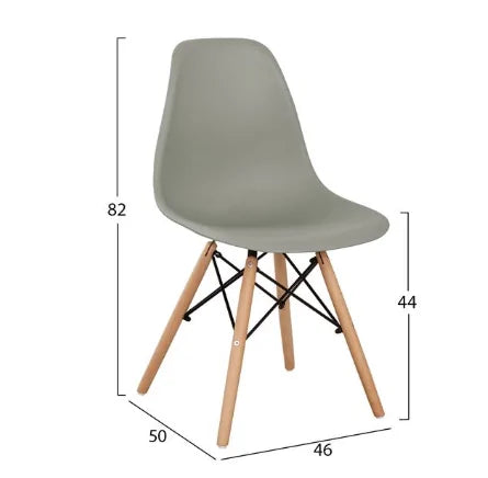 Комплект Иви сив полипропилен 4 броя