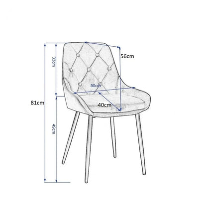 Трапезен стол Никита-керемида цвят кадифе Последни 6 броя