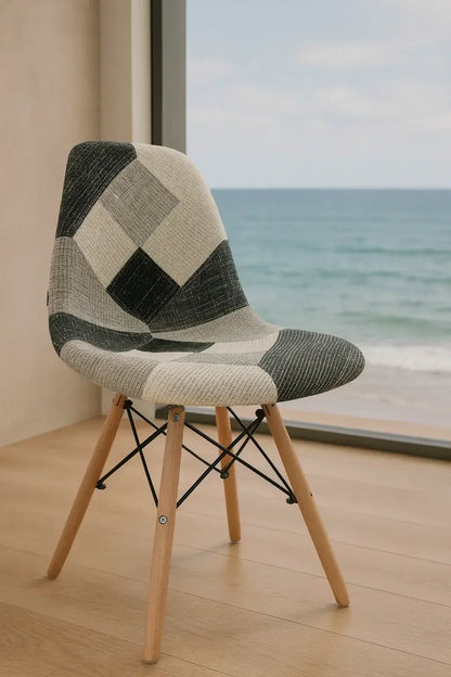 Трапезен стол Иви / дамаска сив пачуърк