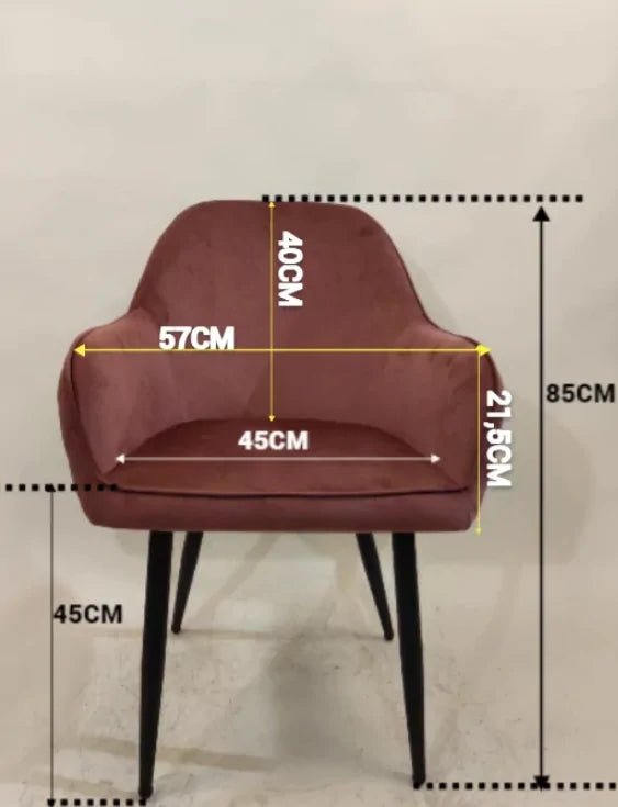 Трапезен стол Алба зелено кадифе