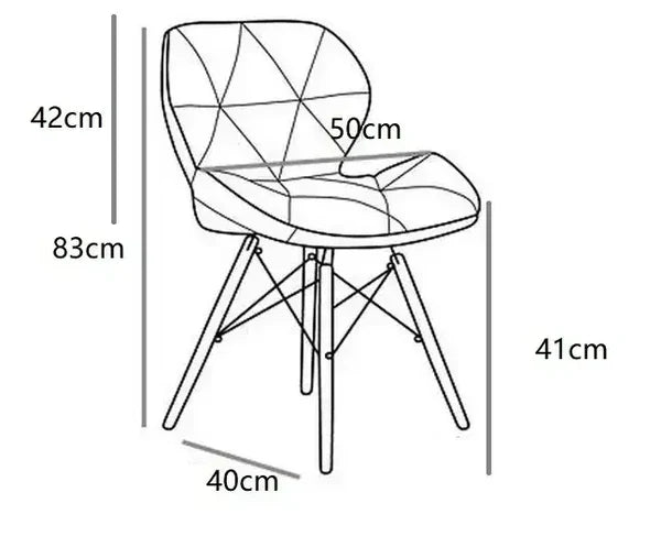Трапезен стол Мелина зелено кадифе