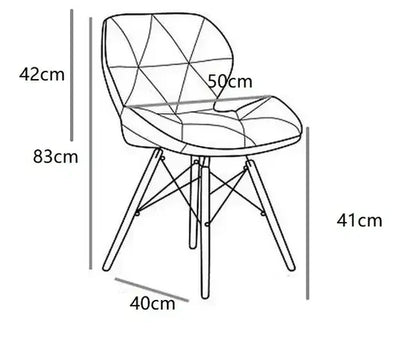 Трапезен стол Мелина зелено кадифе