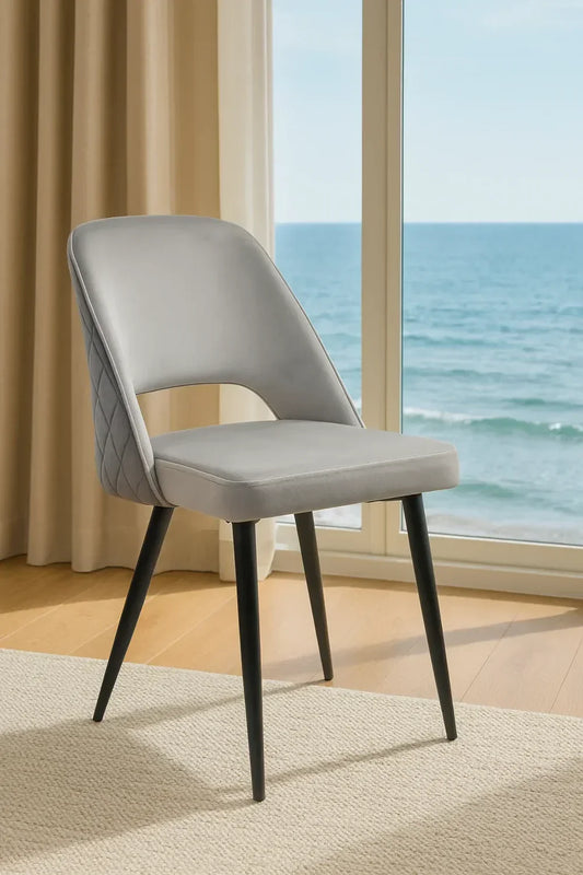 Трапезен стол Мигел сив цвят