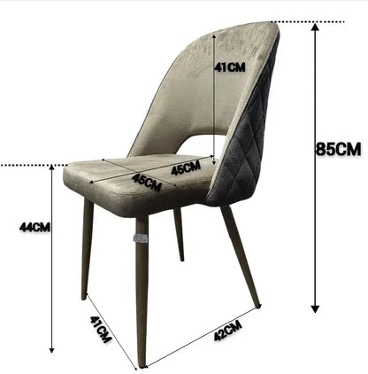 Трапезен стол Мигел сив цвят
