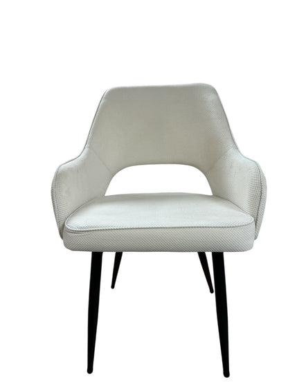 Трапезен стол Каво дамаска цвят шампанско